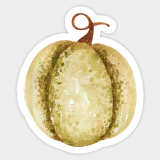 crown pumpkin watercolor Sticker